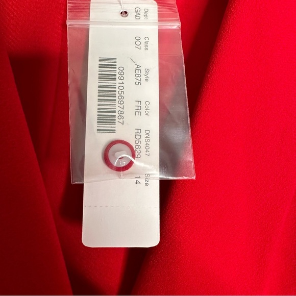 J. Crew | Festive Red Drapey Faux WrapTop In 365 Crepe Size 14 NWT - Picture 8 of 10